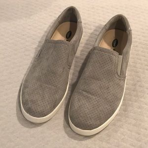 Dr. Scholls Grey Suede Slip Ons